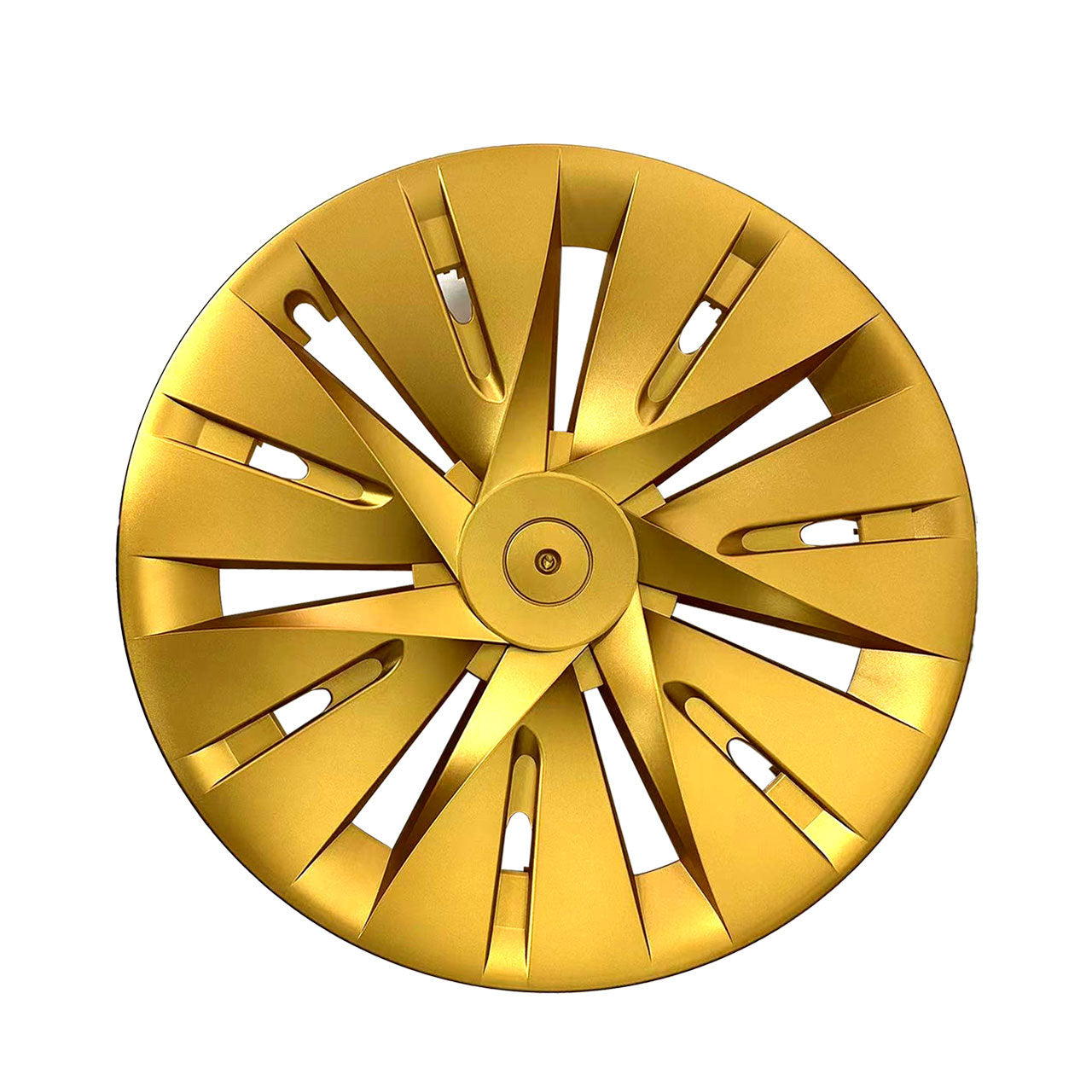 Black Full Cover Wheel Hub Caps for Tesla Model Y 19"