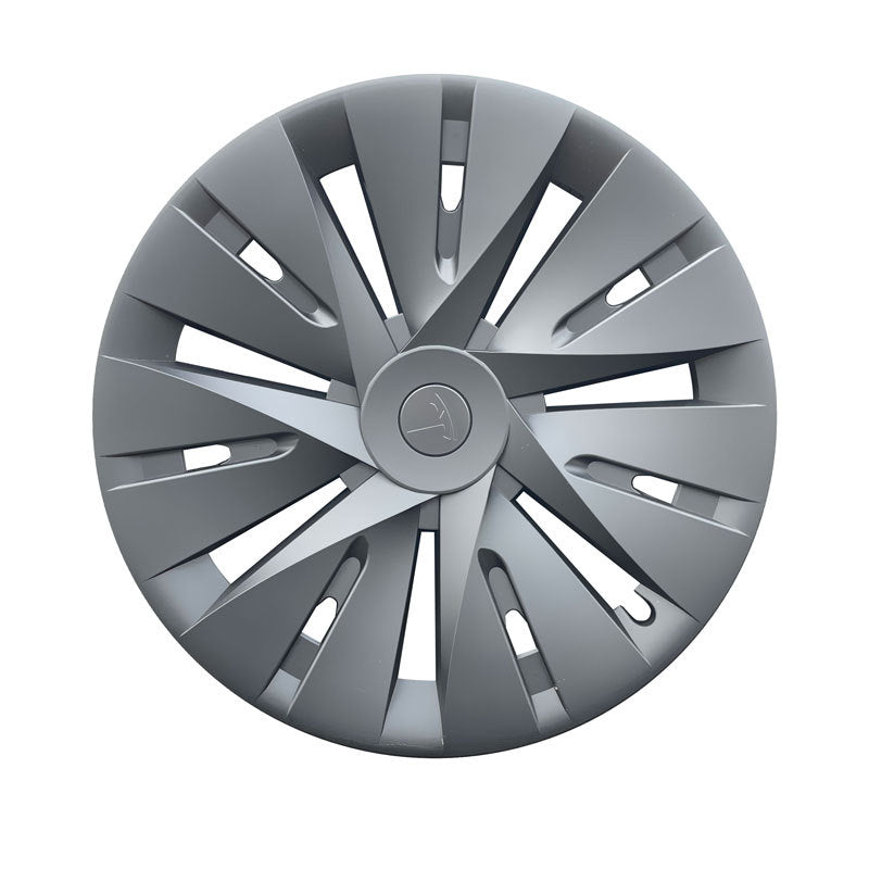 Black Full Cover Wheel Hub Caps for Tesla Model Y 19"