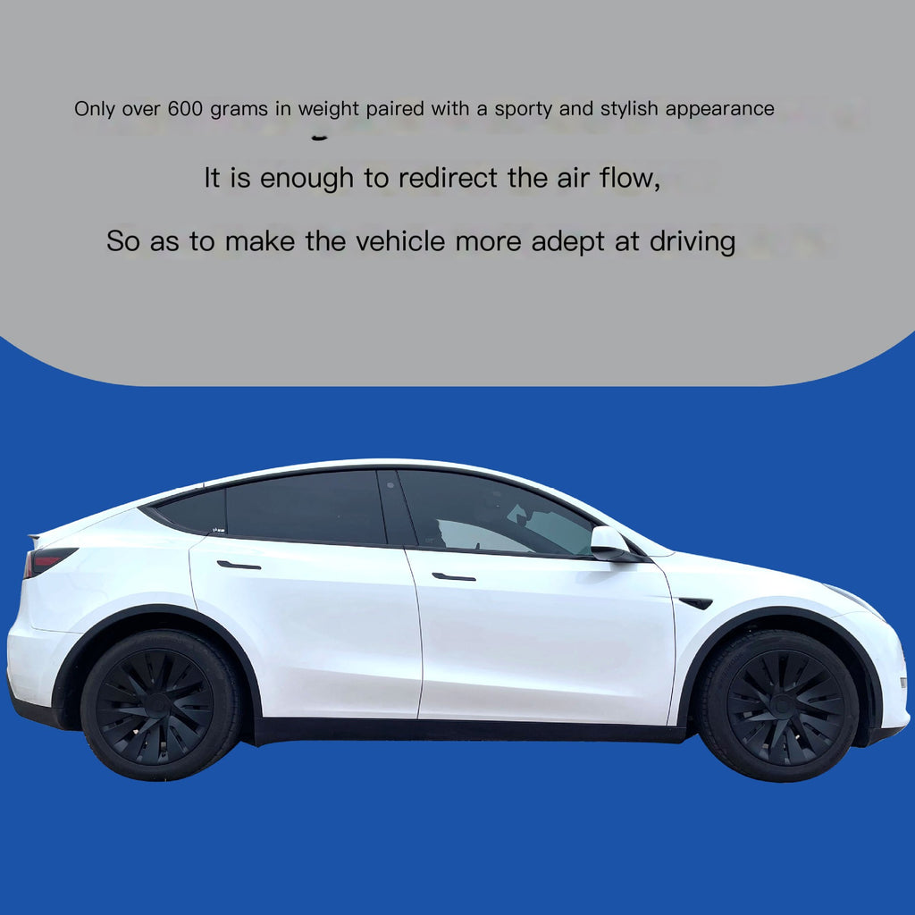 Black Full Cover Wheel Hub Caps for Tesla Model Y 19"