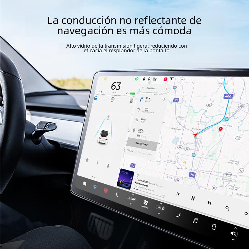 Custom Tempered Glass Screen Protector for Tesla Model 3/Y