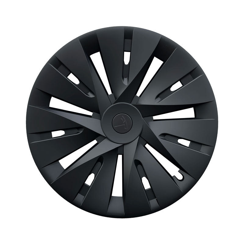 Black Full Cover Wheel Hub Caps for Tesla Model Y 19"